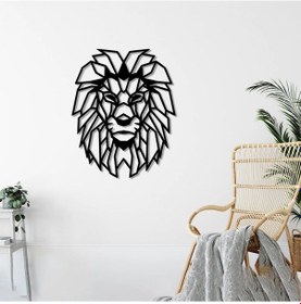 Resim Modern Aslan Sanatı Metal Duvar Dekoru 