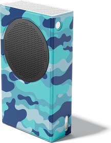 Resim Wraps for Xbox Series S Console, Mytrix Custom X-Box Series S Cover Skin, Magnetic Protective Case for Easy Installation,Full Protection -Blue Camo 