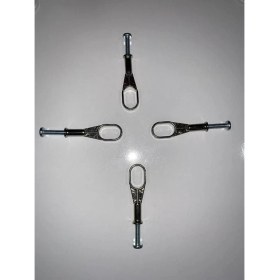 Resim U Flanş 4lü Paket Vidalı Dolap Askı Aparatı Tüm Marka Ürünlere Uyumlu 