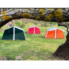 Resim Doğa Kamp 2 Odalı 6 - 7 Kişilik Kamp Çadırı Çok Renkli 