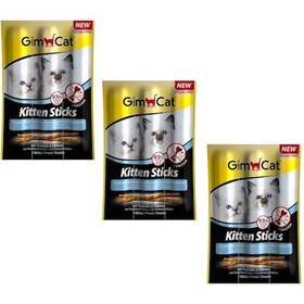 Resim Gimcat Hindili Sticks Yavru Kedi Ödül Çubukları 3'lü 3 x 3 G 