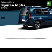 Resim aktif Combo E Bagaj Camı Alt Cıtası Krom 2019 2020 2021 2022 2023 