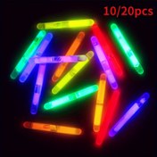 Resim YENİ 10 adet / 20 adet Torba Karışık Ateşböcekleri 2.5mm 3mm 4mm 4.5*40mm Balıkçılık Şamandırası için Floresan Işık Çubuğu Gece Çubuğu Işıkları Aracı Parlak Koyu Renkli Parlayan Çubuk 