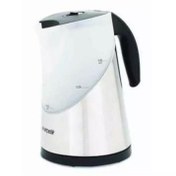 Resim Empressco Gri inox kettle, şık ve dayanıklı mutfak gereci, kolay kullanım, modern tasarım 