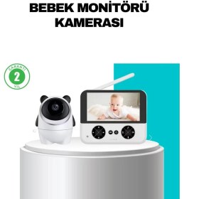 Resim 720P Bebek Kamerası Uzaktan Kontrollü Gece Görüşlü Monitör 