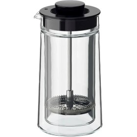 Resim UltraMint Paslanmaz Çelik French Press, Siyah, 0,3 L, Şık ve Dayanıklı Tasarım 