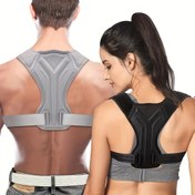 Resim Ergonomik Duruş Düzeltici Sırt Korsesi - Ayarlanabilir saç tokası ve Döngü Kapatma, Duruş İyileştirme, Koşu, Ofis, Spor Salonu için Hafif EVA Malzemesi - Giysiler Altında Görünmez, Sırt ve Omurga Hizalaması için İdeal - Tıbbi Sınıf Sırt Desteği Korsesi, Sırt Duruş Düzeltici, Dikişsiz Tasarım, Rahat Uygunluk, Dayanıklı Yapı, Fitness Tutkunları, Ofis Çalışanları, Rahat Uygunluk Tasarımı, Elastik Destek, Esnek Yapı, Spor Ekipmanı, Skolyoz için Sırt Korsesi, Kontur Korsesi 