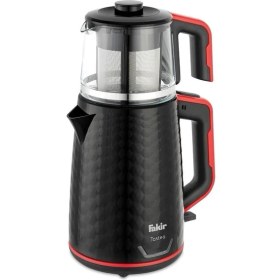 Resim Tastea Çay Makinası Kırmızı Siyah, Pratik ve Şık Çay Keyfi 