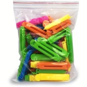 Resim 50 adet Renkli 7.01cm Dayanıklı PP Plastik Gıda Poşeti Klipsleri - Tazelik Mühür Koruyucuları, Çok Renkli Atıştırmalık & Mutfak Kullanımı, Nem Geçirmez & Kullanımı Kolay, Gıda Poşetleri için Çip Klipsleri 