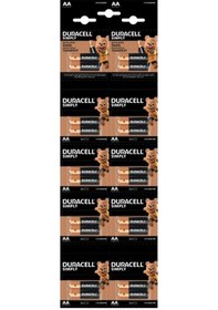 Resim Duracell Alkalin Kalem Pil Aa 20 Li Kartela 