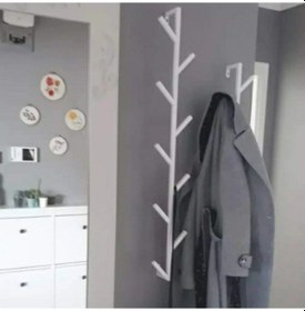 Resim Fidan Metal Antre Çanta Banyo Bornoz Ve Havlu Askılığı 9askı-100c Beyaz - Beyaz 