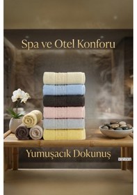 Resim 6'lı Lüx Karışık Greek El Havlusu - 50x90 Cm, 225 Gr, %100 Pamuk, Spa Ve Otel Havlusu, Günlük Kullanıma Uygun Çok Renkli 