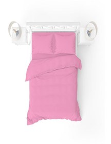 Resim More Home Tek Kişilik Yorgan Kılıfı + Yastık Kılıfı Fuşya 