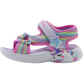Resim Skechers Unicorn Dreams Sandal Kız Çocuk Mor Sandalet 