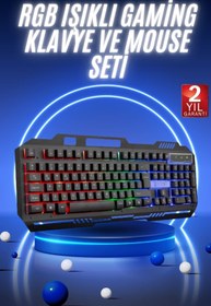Resim Marsilyan Gaming Oyuncu Klavyesi Led Aydınlatmalı Mekanik Hisli ILKELGRP-5835 