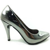 Resim Çarıkçım Stiletto Kadın Ayakkabı Platin-Ayna 61 700 