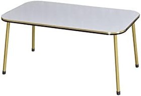 Resim GOLDFALEZ Zigon Sehpa Ve Orta Sehpa Kr Set Çift Gold Beyaz Metal 