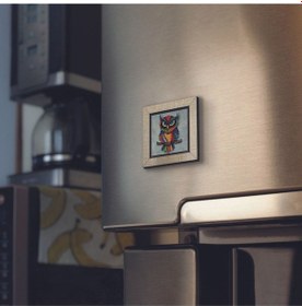 Resim Baykuş Baskılı Mdf Magnet 7x7 60 
