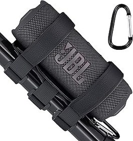 Resim Çoğu Bluetooth Kablosuz Hoparlör için CO2crea Taşınabilir Hoparlör Montajı, Açık Hoparlör Ayarlanabilir Kayış Eklenti Aksesuar Tutucu Bar Rayı Golf Arabası Korkuluk Bisiklet Tekne için 