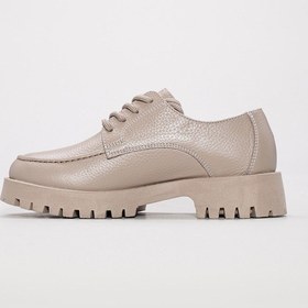 Resim Hakiki Deri Kadın Casual Ayakkabı 581za2841 Vizon 