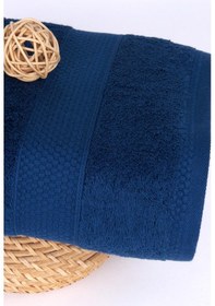 Resim Baveno Pamuk 90X140 Banyo Havlusu-Lacivert-Lacivert 