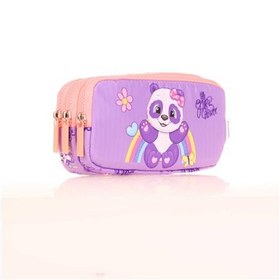 Resim Kaukko Kalem Çantası Kıds 3 Bölmeli Toys Panda 