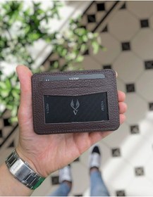 Resim Visso 8600 Hakiki Deri Kartlık Erkek & Kadın Çanta Kahve Gutty 