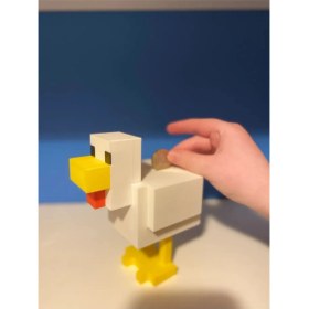 Resim Minecraft Tavuk Kumbarası – Eğlenceli Para Kutusu 