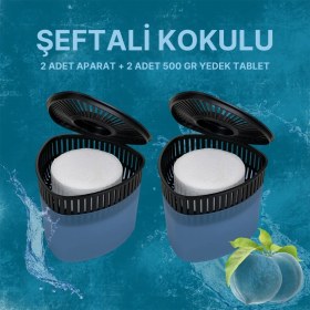 Resim 2 Adet 500 gr Nem Alıcılı ve Rutubet Giderici Aparat Üçgen Şeftali (Tablet Dahil) 