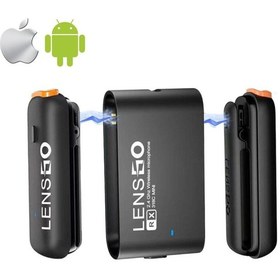 Resim Apple Uyumlu iOS 318c Mini Ikili Kablosuz Yaka Mikrofonu Android Ve Kamera 