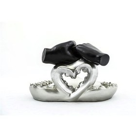 Resim Özel Tasarım Kalpli Polyester Sunum Tepsisi - 9023819260190do Çok Renkli 