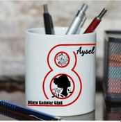 Resim Dünya Kadınlar Günü Hediyesi Isimli Kalemlik 