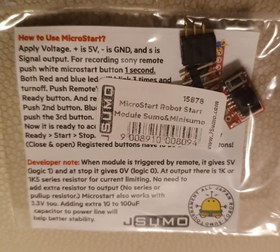 Resim MicroStart Sumo & Minisumo Robot Start Module JS15878 