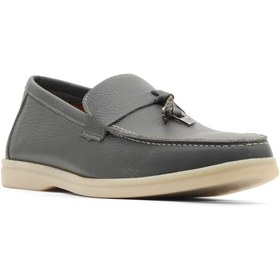 Resim Bueno Shoes Gri Flotter Deri Erkek Günlük Ayakkabı 05ms101 