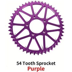 Resim Hightower Sur-ron 54t Alaşım Dişli - Yüksek Performans E-bisiklet & Off-road Motor Aksesuarı, Mor 