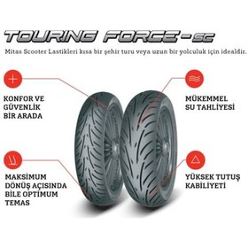 Resim Mitas 100/80-16 120/80-16 Touring Force-Sc Ön Arka Set 