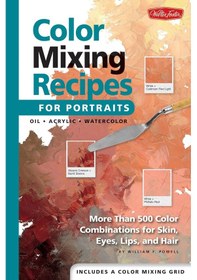 Resim Mixing Recipes For Portraits: More Than 500 Combinations For Skin, Eyes, Lips & Hair 