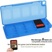 Resim Veri Kurbağa 8 1 Taşınabilir Oyun Kartları Vaka Uyumlu-nintendo Anahtarı Oyun Blue 8 İn1 