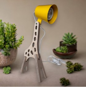 Resim Genel Markalar Ahşap Masa Lambası, Giraffe , Çocuk Odası Aydınlatma, Dekoratif Masa Aydınlatma 003 