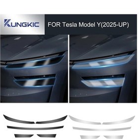 Resim Dream011 Tesla Model Y Juniper 2025 Far Filmi Drl Sigorta Siyah 5li Set 