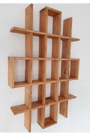 Resim Keçeden Yaşamlar Ahşap Raf 