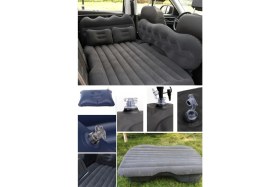 Resim Munico Araba Arka Koltuk Araba Hava Yatak Seyahat Yatak Nem Geçirmez Şişme Hava Yatağı Kaliteli Yataklı Set 