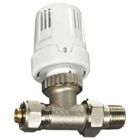 Resim Eca Düz Termostatık Radyatör Vanası Pex’li 