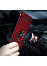 Resim Samsung Galaxy Uyumlu J7 Prime Yüzüklü Standli Vega Kilif Ekran Koruyucu 510433366 