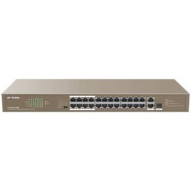 Resim Ip-com F1126P-24-250W 24 PORT 10/100+ 2XRJ45/1X1GB SFP Rackmount Switch 