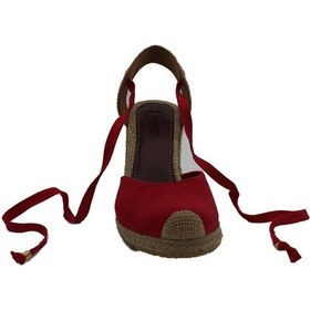 Resim İpli Topuklu Sandalet Siyah 