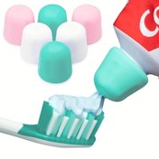 Resim 6 Adet Basit Kendini Kapatma Diş Macunu Kapağı, Tek başına Diş Macunu Sıkma Kapağı, Elektrik Gerektirmez 