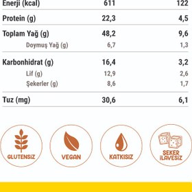 Resim MUNİ Kakao Çekirdekli Fıstık Ezmesi 300g 