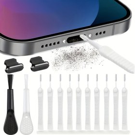 Resim 10 adet/20 adet Pore ve Telefon Delikleri Temizleme için Mini Fırça, Anti-bloke Duş Başlığı Delik Temizleme Fırçası, Nozul Fırçası, Boşluk Fırçası, Çok Fonksiyonlu Mini Temizleme Fırçası, Toz Temizleme Fırçası, Ölü Köşe Fırçası, Temizlik Malzemeleri, Temizlik Aleti 