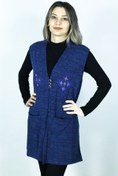 Resim Dinçerler tekstil Kadın Premium V Yaka Üst Kalite Yünlü Viskon Penye Triko Anne Bluz 